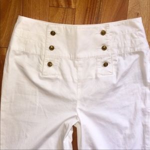 Ralph Lauren Pants - Ralph Lauren High Waisted White Sailor Trousers Ralph Lauren Pants - Ralph Lauren High Waisted White Sailor Trousers